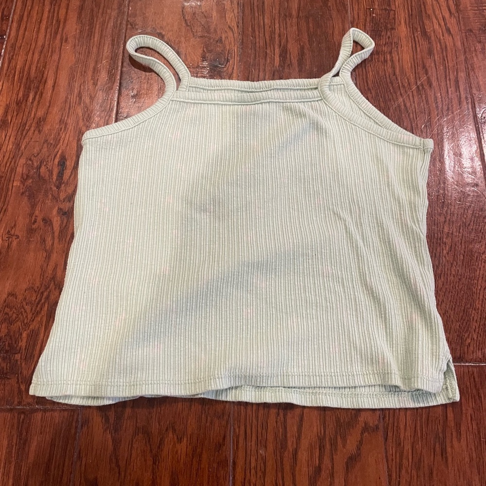 Mint Green Ribbed Women's Top